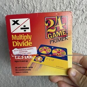 24 Game PRIMER 48‎ SELF-check Cards Deck Cards Math Game 1, 2, 3 Dot Ages 8+